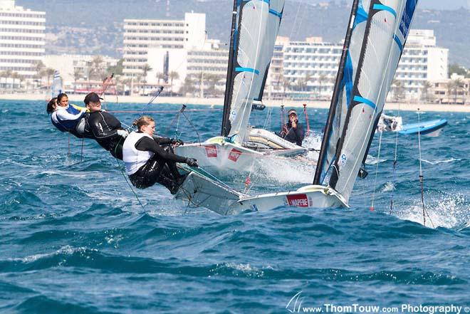 Practice Race: Women’s 49er FX - 44th Trofeo Princesa Sofia Mapfre © Thom Touw http://www.thomtouw.com